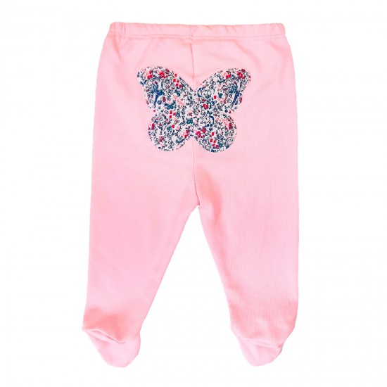 Ползунки с бабочкой 57461 розовые