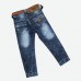 Джинсы ARMANI JEANS 50 синие с ремнём и стразами Джинсы ARMANI JEANS 50 синие с ремнём и стразами