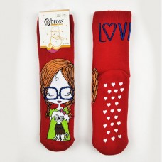 Носки BROSS 13361 теплые красные Носки BROSS 13361 теплые красные