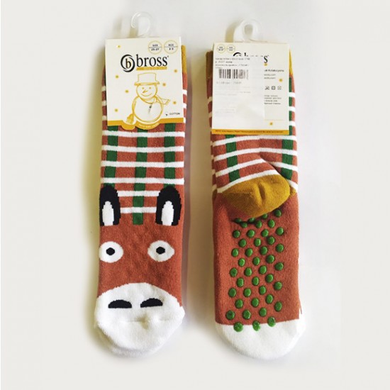 Носки BROSS 17658 теплые коричневые