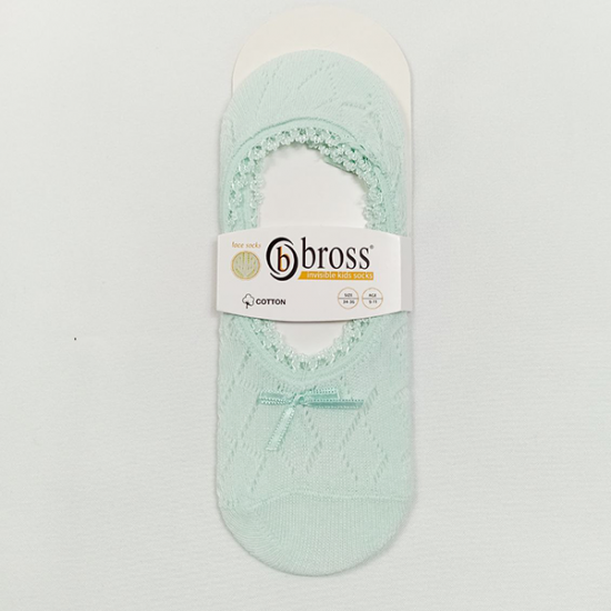 Следы с бантиком зеленые