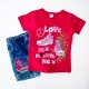 Шорты и футболка Baby bee insix girls 084 розовые Шорты и футболка Baby bee insix girls 084 розовые