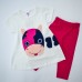 Майка и лосины mini citlenbir 5009 розовые