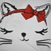 Платье с котом 9030 белое Платье с котом 9030 белое