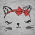 Платье с котом 9030 серое Платье с котом 9030 серое