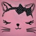 Платье с котом 9030 розовое