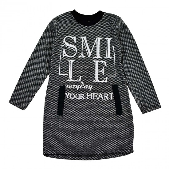 Платье в галочки Smile 49 черное