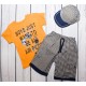 Комплект (шорты, футболка, кепка) Вaby bee Collex kids 3030 оранжевый Комплект (шорты, футболка, кепка) Вaby bee Collex kids 3030 оранжевый