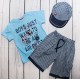 Комплект (шорты, футболка, кепка) Вaby bee Collex kids 3030 голубой Комплект (шорты, футболка, кепка) Вaby bee Collex kids 3030 голубой