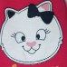 Штаны с котом 57018 розовые на флисе